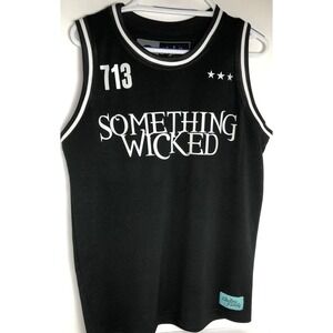 Muscle‎ Shirt Black Tank Top Size S Electric Family "Something Wicked" EDM Music